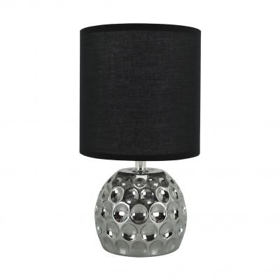 Lampka nocna stołowa DRAGONA E14 czarna glamour IDEUS (04726)